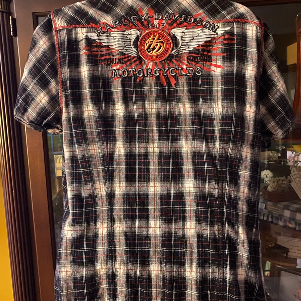 Throw Back Harley Davidson Button Up